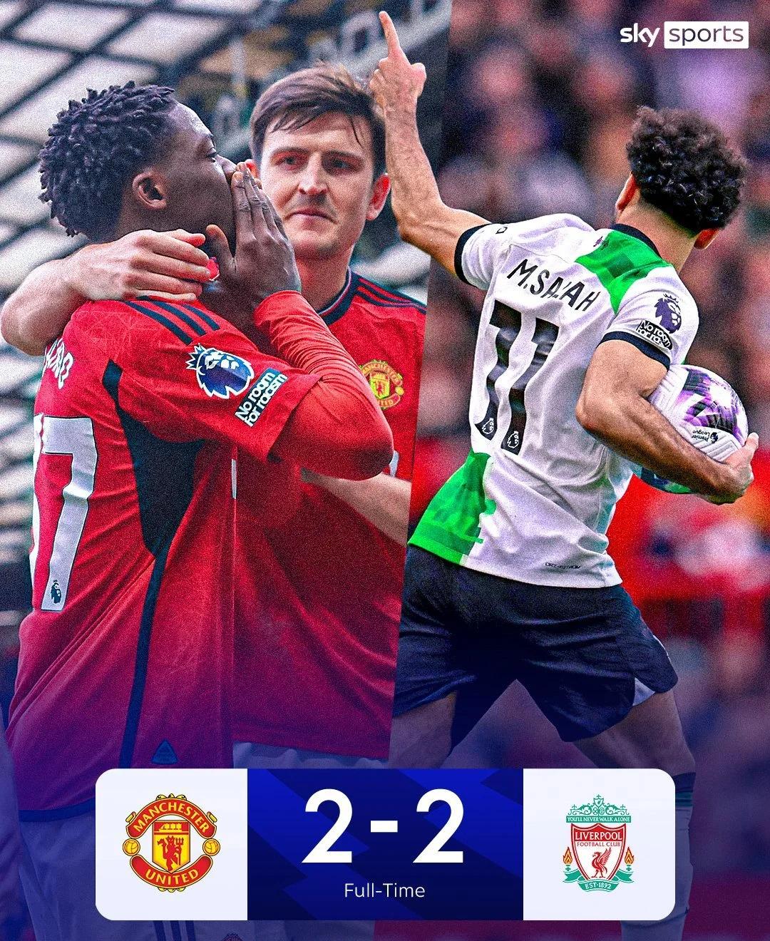 曼联连平两场，英超卫冕冠军形势堪忧